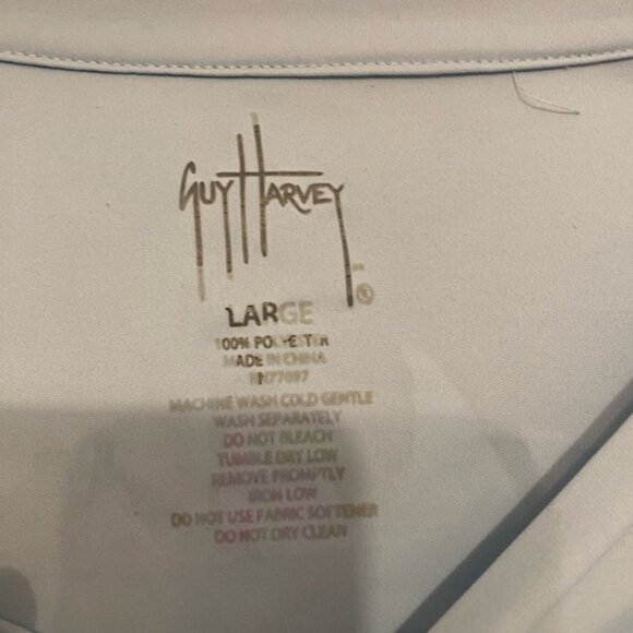 Guy Harvey Light Blue Long Sleeve Top - Picture 3 of 4